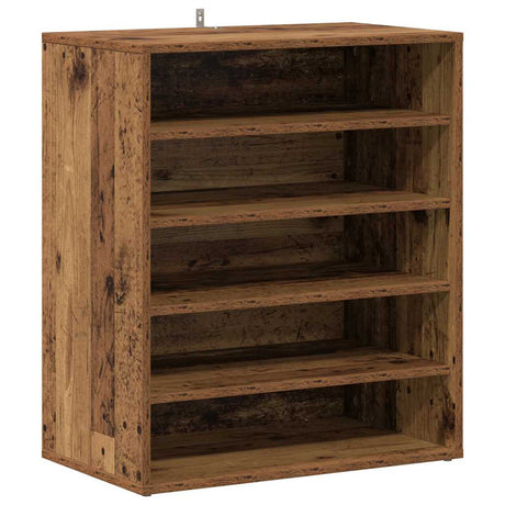 Vidaxx skoskab 60x35x70 cm færdigt træ, gammelt træfarvet