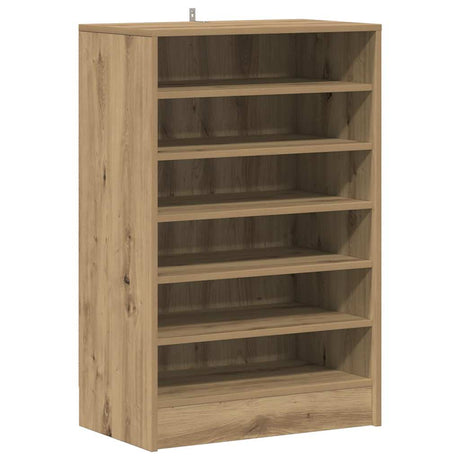 VidaXL skoskab 60x35x92 cm udformet træ, håndværksfarvet eg