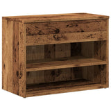 VidaXL skobænk 60x30x45 cm udformet træ, gammelt træfarvet