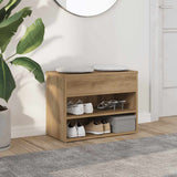 VidaXL skobænk 60x30x45 cm udformet træ, håndværksfarvet eg