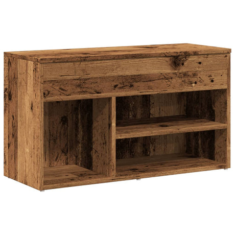 VidaXL skobænk 80x30x45 cm udformet træ, gammelt træfarvet