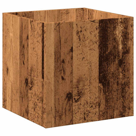 Vidaxxl plantekasse 40x40x40 cm forarbejdet træ, gammelt træfarvet