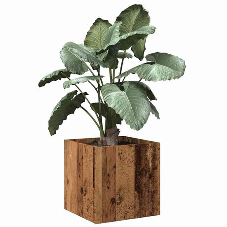 Vidaxxl plantekasse 40x40x40 cm forarbejdet træ, gammelt træfarvet