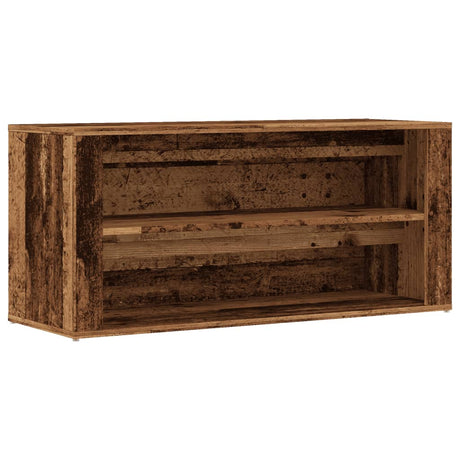 Vidaxx skobænk 100x35x45 cm færdigt træ, gammelt træfarvet