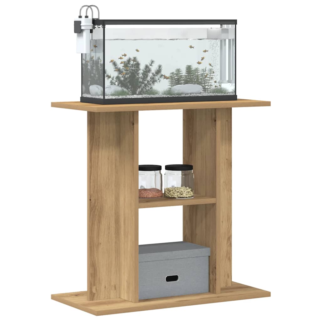 Vidaxx akvariestativ 60x30x60cm udformet træ, håndværksfarvet eg