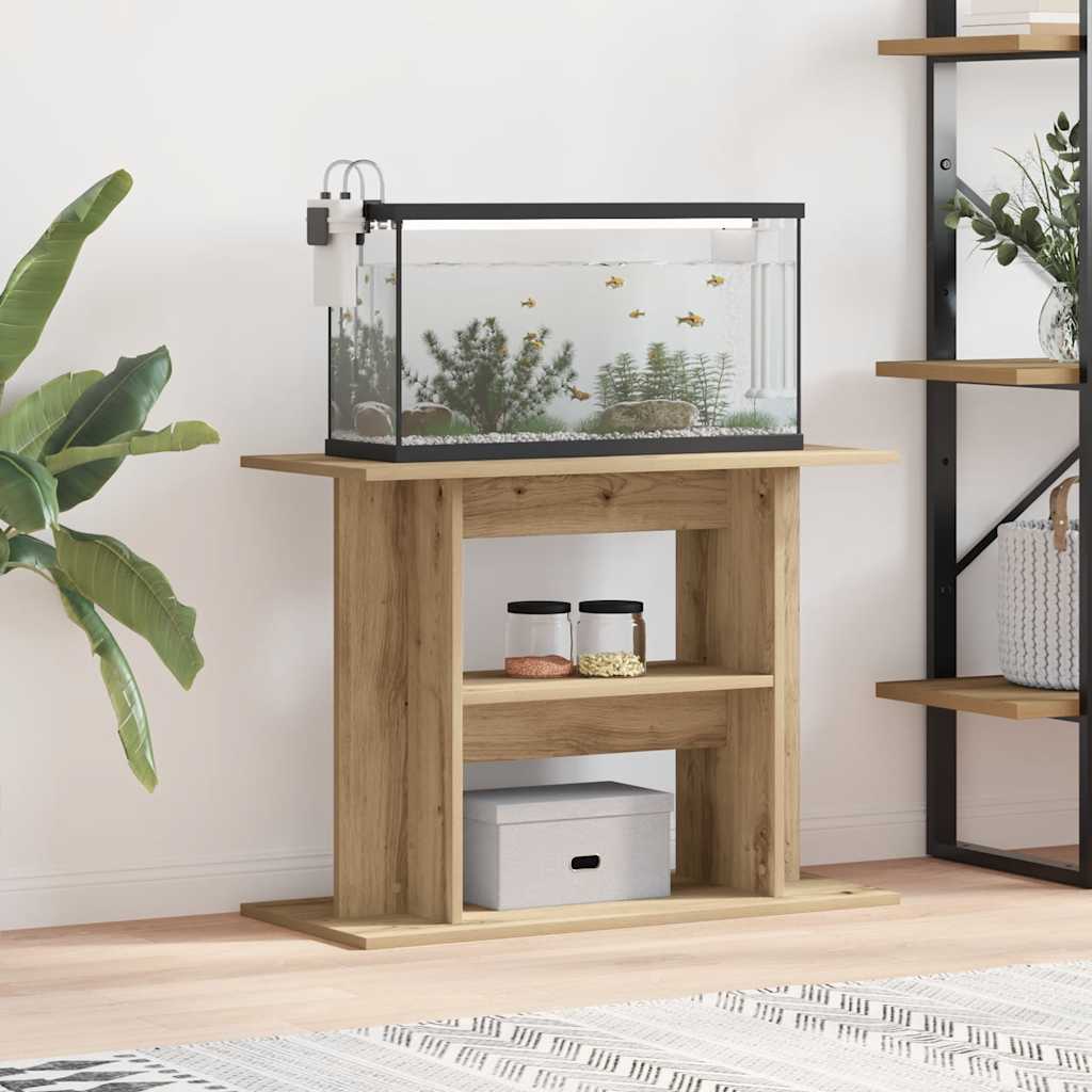 Vidaxx akvarie stativ håndværks eg 80x35x60 cm