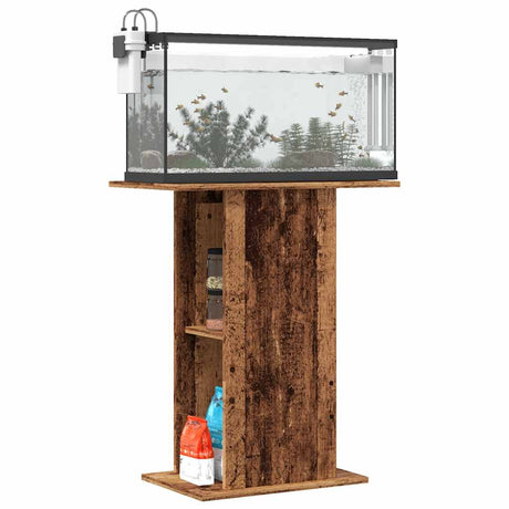 Vidaxx akvariestativ 36x60,5x72,5 cm behandlet træ, gammelt træfarvet