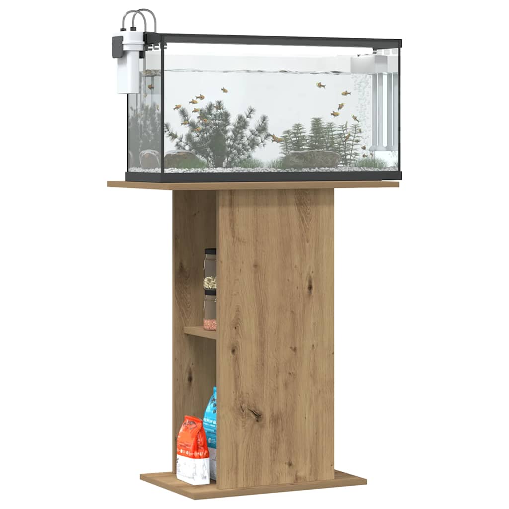 Vidaxl akvariestandard håndværker eikenhout 36x60,5x72,5 cm