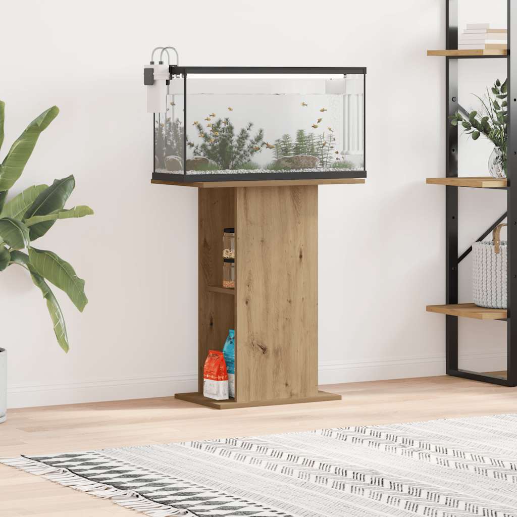 Vidaxl akvariestandard håndværker eikenhout 36x60,5x72,5 cm