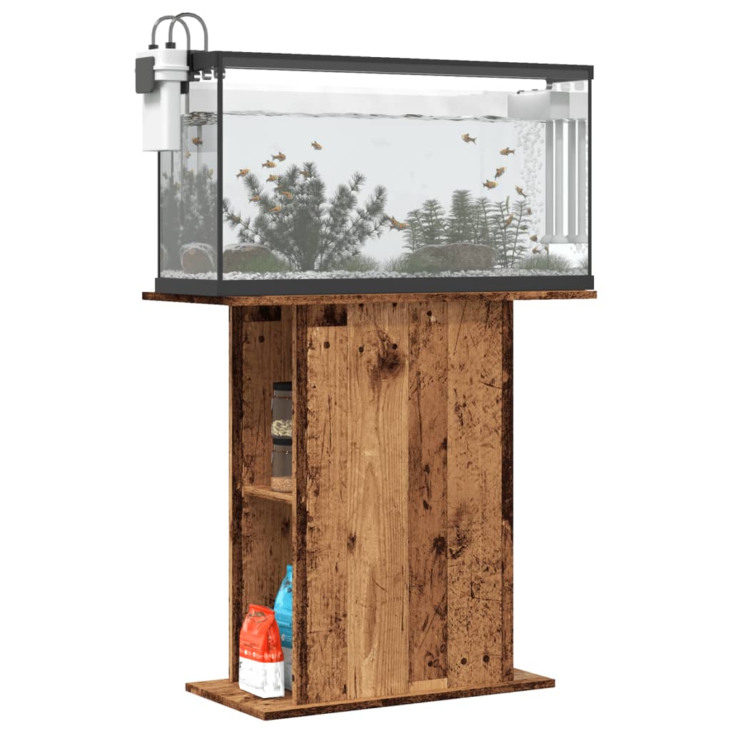 Vidaxx akvariestativ gammelt træ 36x75x72,5 cm forarbejdet træ