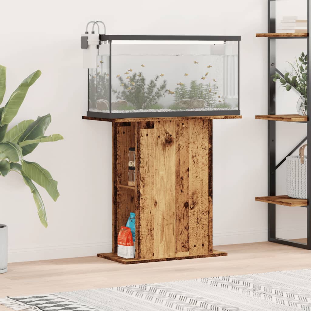 Vidaxx akvariestativ gammelt træ 36x75x72,5 cm forarbejdet træ