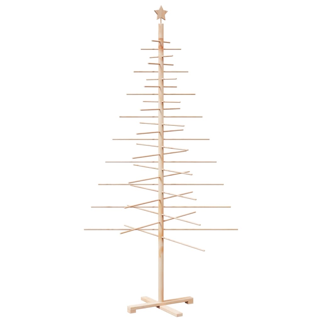 Vidaxx juledekoration juletræ 210 cm massiv fyrretræ
