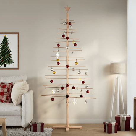 Vidaxx juledekoration juletræ 210 cm massiv fyrretræ