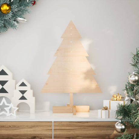 VidaXL juledekoration juletræ 70 cm massivt træ