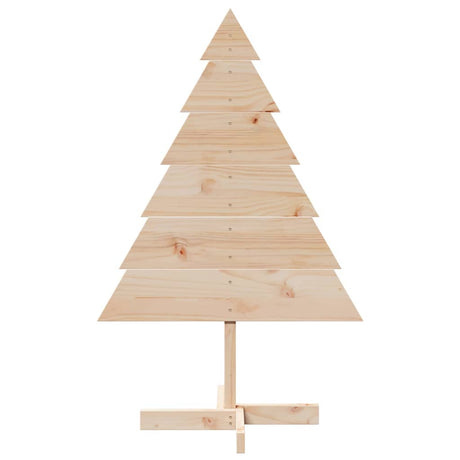 VidaXL juledekoration juletræ 110 cm massivt træ