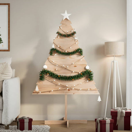 VidaXL juledekoration juletræ 150 cm massivt træ