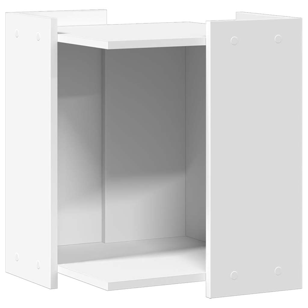 Vidaxxl kattegrus skab 42x42x51 cm færdig træ hvid