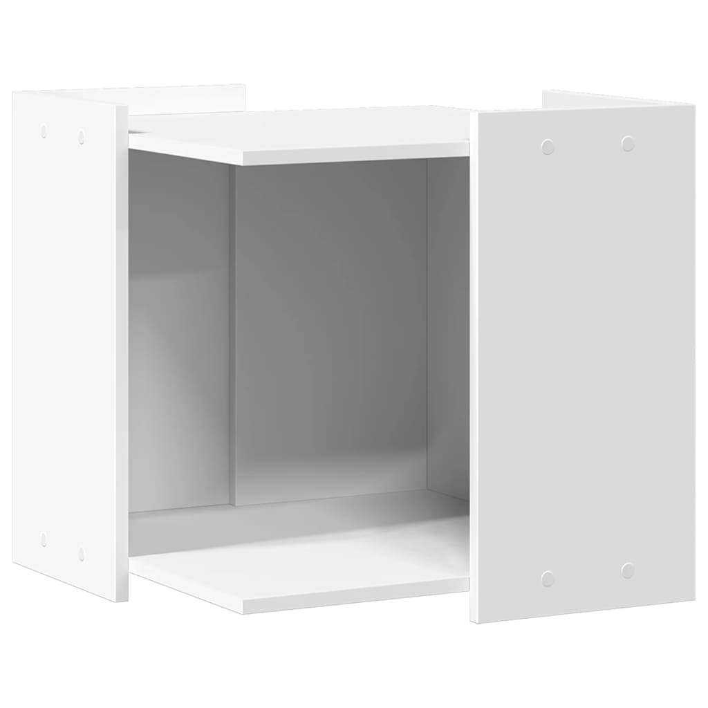Vidaxxl kattebakke 53x53x51 cm færdig træ hvid