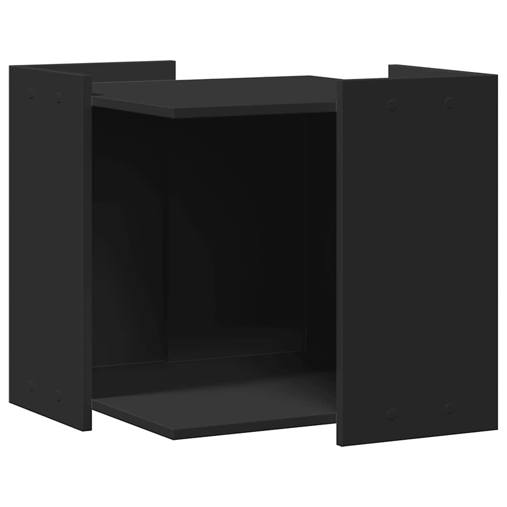 Vidaxxl kattebakke 53x53x51 cm færdig træ sort