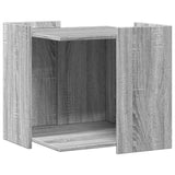 Vidaxxl kattegrus skab 53x53x51 cm konstrueret træ grå sonoma eg farve