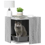 Vidaxxl kattegrus skab 53x53x51 cm konstrueret træ grå sonoma eg farve