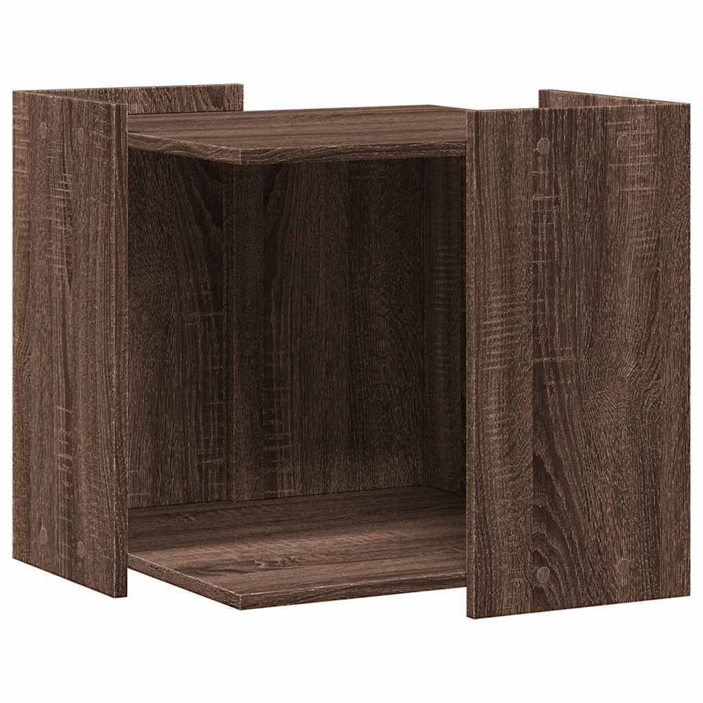 Vidaxxl kattebakke 53x53x51 cm færdig træbrun eg