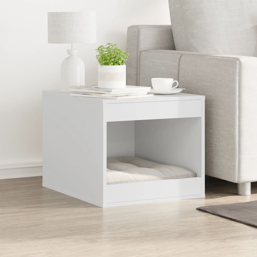 Vidaxxl kattegrus skab 47x59x42 cm færdig træ hvid