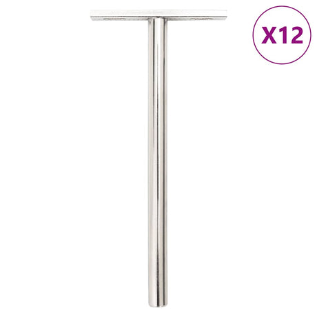 Vidaxx flydende hyldebeslag 12 stk usynlige ø10x150 mm kulstofstål