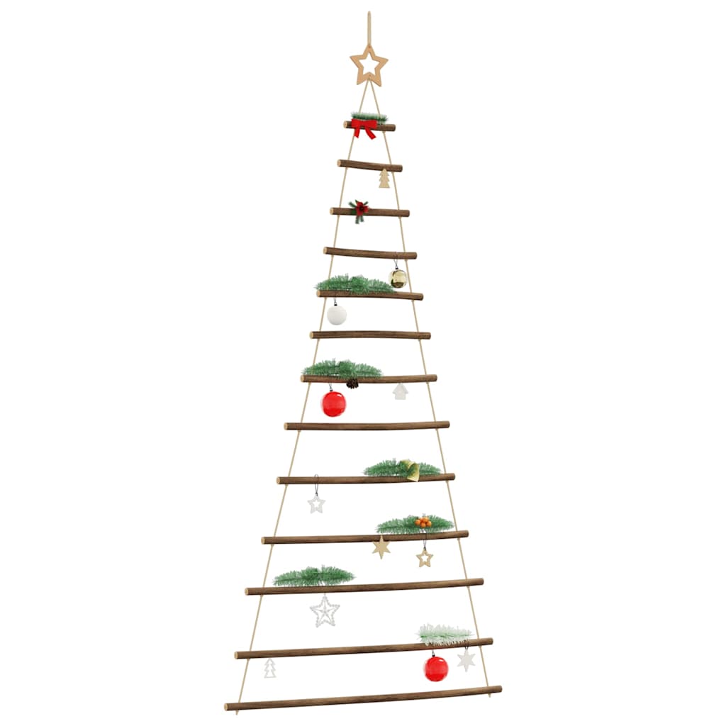 Vidaxl hangende kerstboom met topster 86x180 cm natuurlijke tak