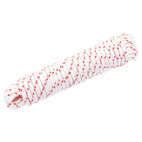 Vidaxl træksnor startsnor hvid og rød ø6 mm 10 m nylon