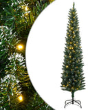 Vidaxx kunstigt juletræ smalt med 300 lysdioder 180 cm