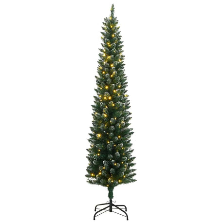 Vidaxx kunstigt juletræ smalt med 300 lysdioder 210 cm