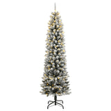 Vidaxl kunstkerstboom met 300 led's en sneeuw 210 cm