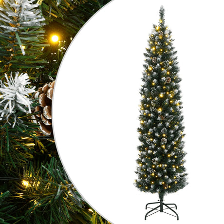 Vidaxx kunstigt juletræ smalt med 150 lysdioder 150 cm