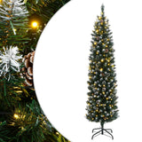 Vidaxx kunstigt juletræ smalt med 300 lysdioder 180 cm