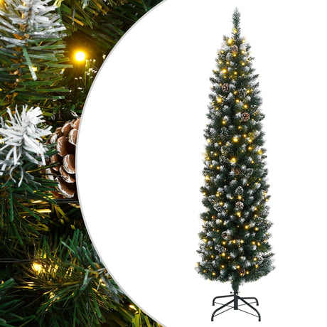 Vidaxx kunstigt juletræ smalt med 300 lysdioder 180 cm