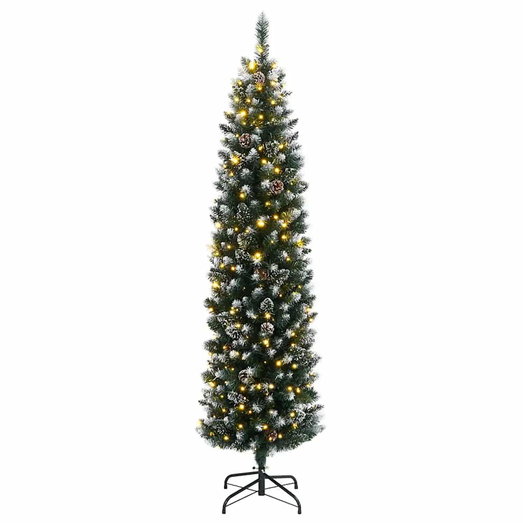 Vidaxx kunstigt juletræ smalt med 300 lysdioder 180 cm
