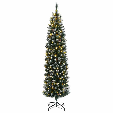 Vidaxx kunstigt juletræ smalt med 300 lysdioder 180 cm