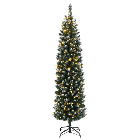 Vidaxx kunstigt juletræ smalt med 300 lysdioder 210 cm