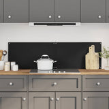 Vidaxx køkkenstænk 2 stk 70x50 cm hærdet glas sort