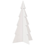 Vidaxx juledekoration juletræ 80 cm massiv fyrretræ hvid