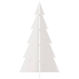 Vidaxx juledekoration juletræ 80 cm massiv fyrretræ hvid