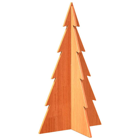 Vidaxx juledekoration juletræ 80 cm massiv fyrretræ, vaskebrunt