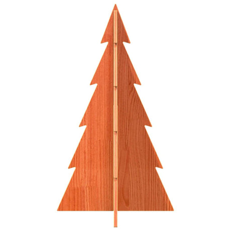 Vidaxx juledekoration juletræ 80 cm massiv fyrretræ, vaskebrunt