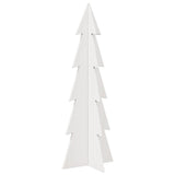 Vidaxx juledekoration juletræ 112 cm massiv fyrretræ hvid