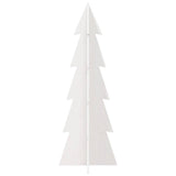 Vidaxx juledekoration juletræ 112 cm massiv fyrretræ hvid