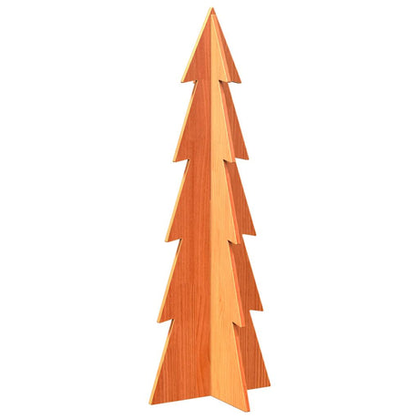 Vidaxx juledekoration juletræ 112 cm massiv fyrretræ, vaskebrunt