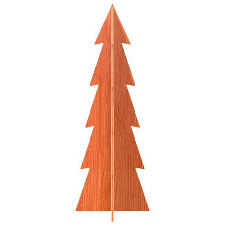 Vidaxx juledekoration juletræ 112 cm massiv fyrretræ, vaskebrunt