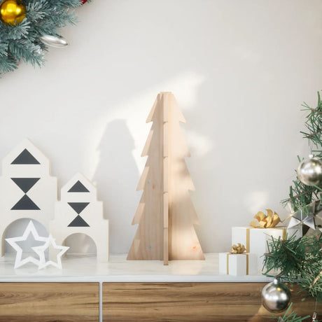 Vidaxx juledekoration juletræ 49 cm massivt fyrretræ