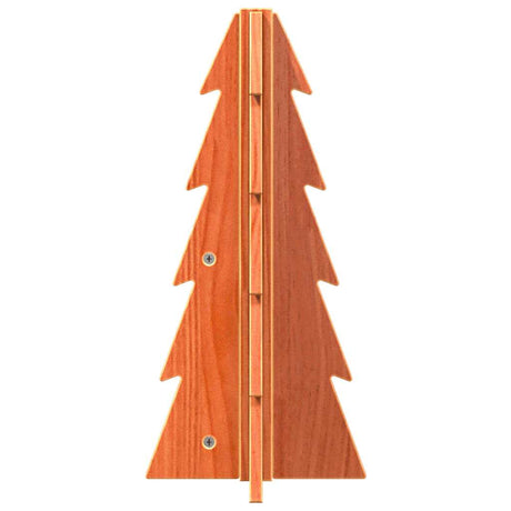 Vidaxx juledekoration juletræ 49 cm massiv fyrretræ, vask brun